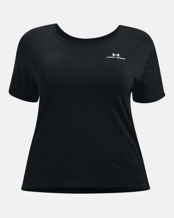 Camiseta de manga corta UA RUSH™ Energy Core para mujer, Black, pdpMainDesktop image number 5